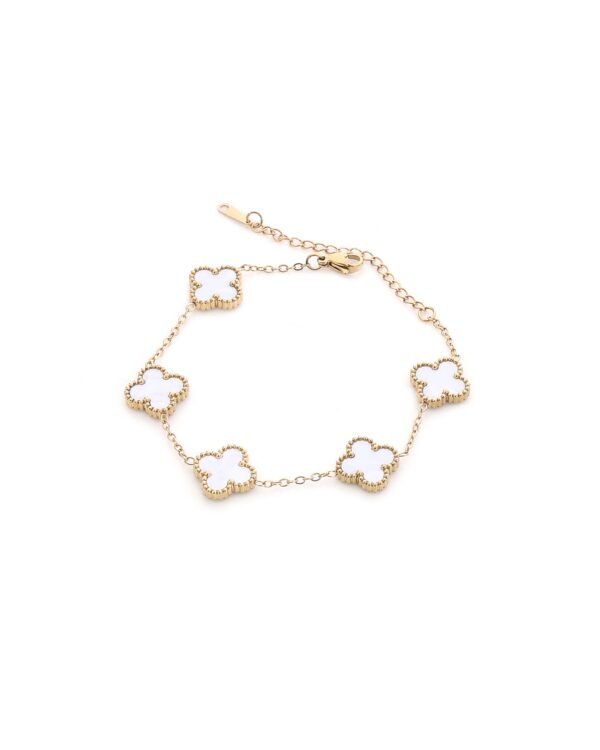 Mother-of-Pearl Clover Bracelet