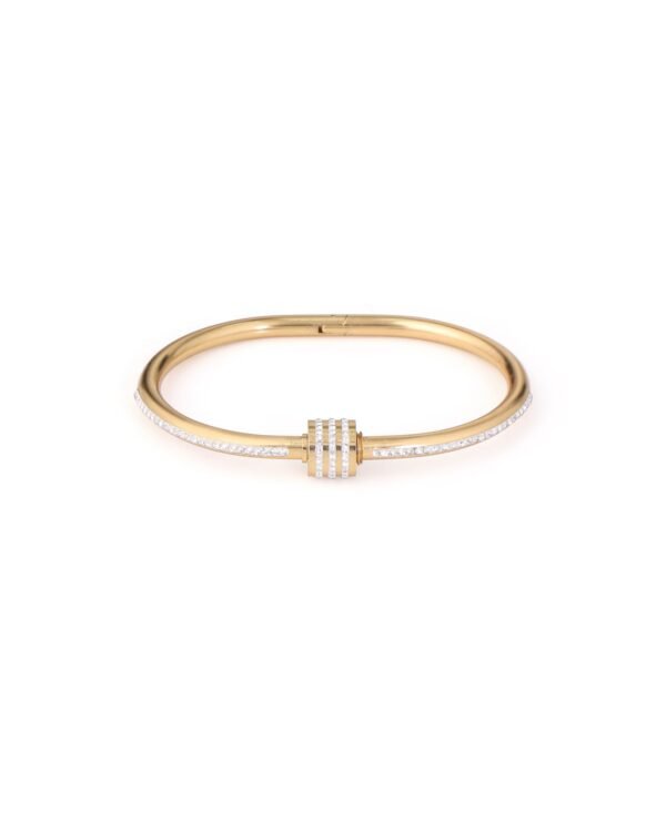 White Stone Studded Minimal Bracelet