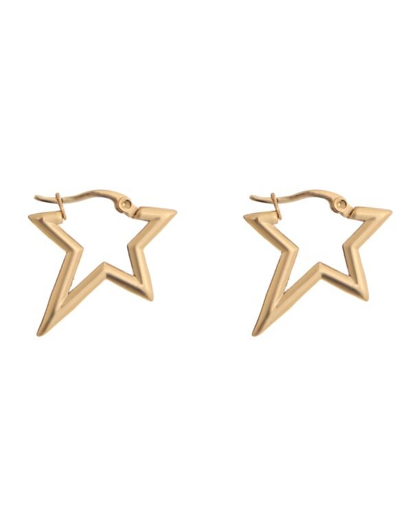 Star Hoop Earrings