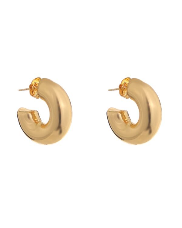 Chunky Dome Hoop Earrings