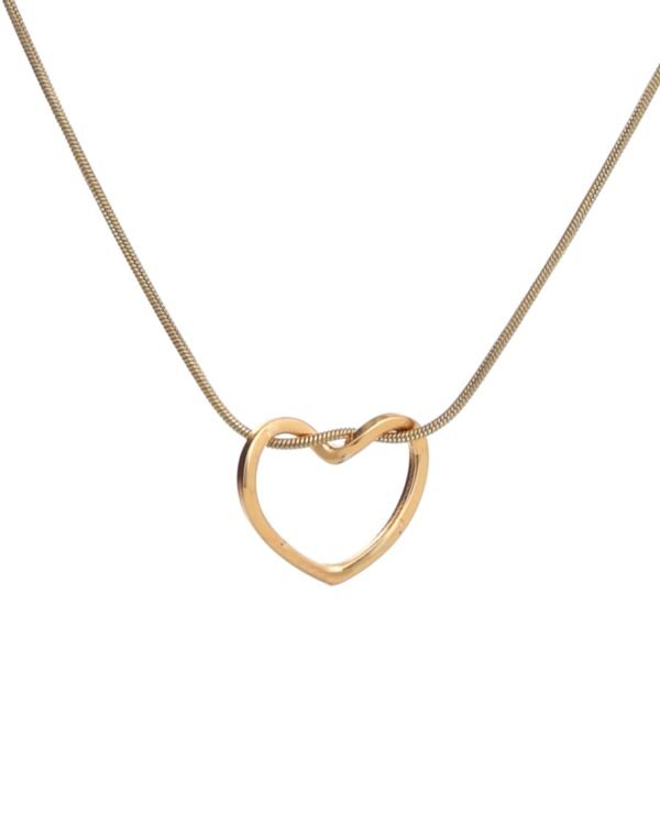 Interlinked Heart Pendant Necklace