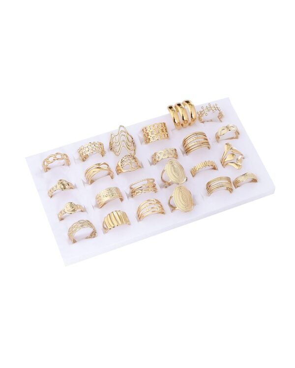 Adjustable Free Size Rings Combo Set Of 24 Collection 2