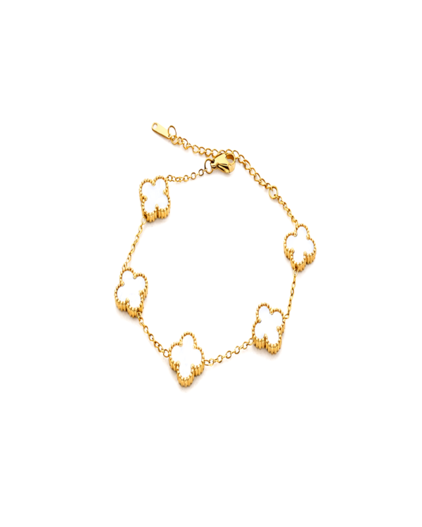 Mother-of-Pearl Clover Bracelet