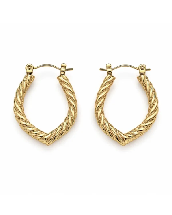 Twisted Hoop Earrings for Women