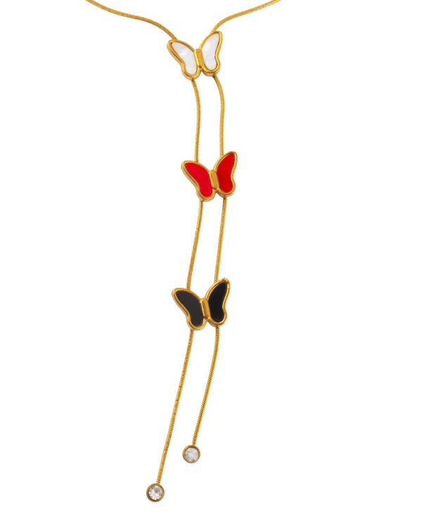 Butterfly Slider Necklace for Women